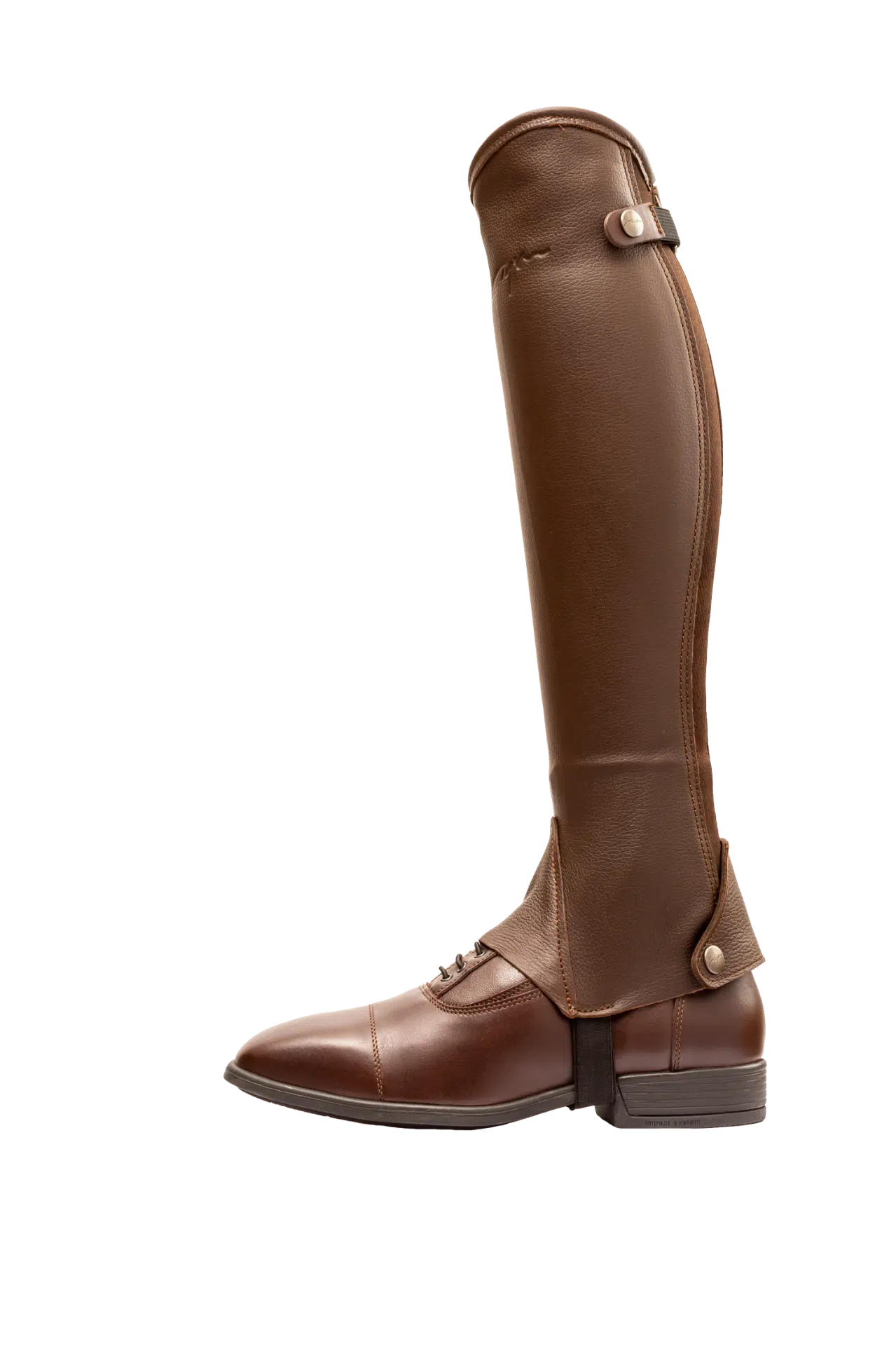 exklusiva läderchaps minichaps shortchaps till ryttare i läder classic från dyon hög kvalité