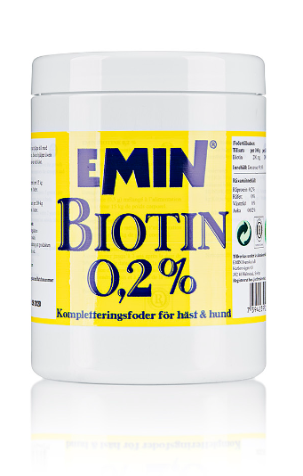 fodertillskott för hästens hovar biotin från emin svensk tillverkat rekommenderas av veterinärer och hovslagare rea kampanj