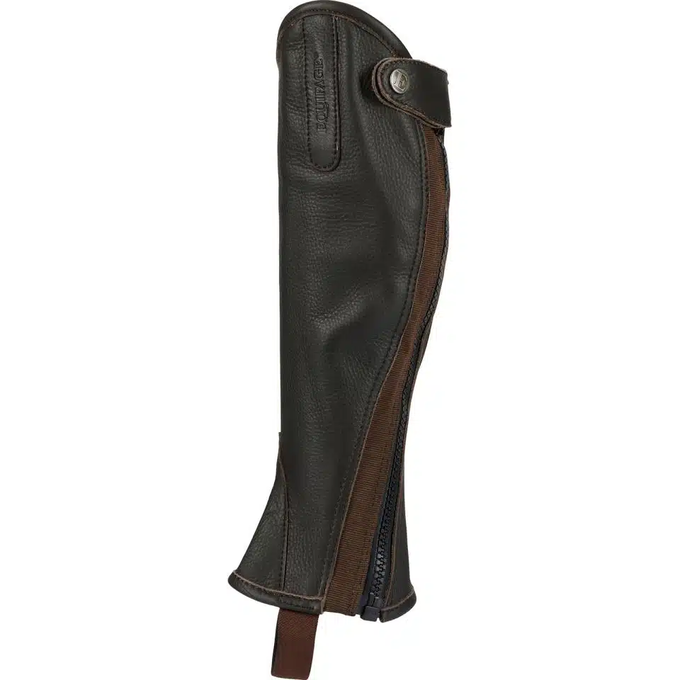 trevliga mjuka prisvärda shortchaps i läder från equipage eldorado till ryttare populära chaps till bra pris bra passform