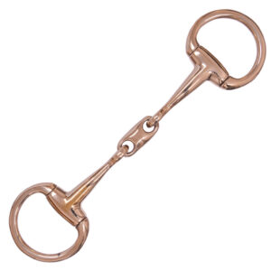 prisvärt exklusivt mässingbett muffbett eggbett bridongbett med fasta ringar från globus sport golden series 3-delat bra pris hästutrustning