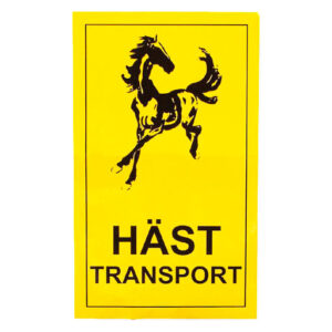 Dekal 'Hästtransport' 30x50cm
