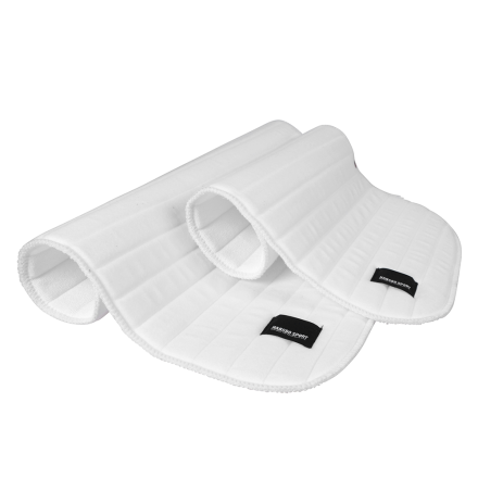 vita bandageunderlägg för bandagering av häst i box eller under transport skyddar mot sparkar och tramp ger stabilitet till hästens ben 4-pack från hansbo sport prisvärda billiga bra kvalité