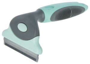 smidig enkel billig fällskrapa fällborste till djur häst hund katt 10cm blad från kerbl pet hair remover avtagbart blad tar bort lös underhår dött hår vid fällning bra pris pälsvård