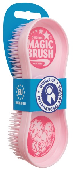 effektiv populär storsäljare multiborste från magic brush för smutsfläckar ingrodd svett fällning vattenskrapa till häst ponny rosa
