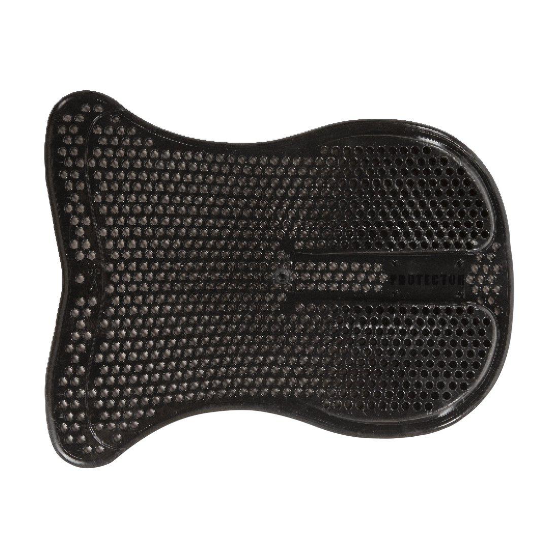praktisk effektiv gelpad till häst med back riser hel pad som håller sadeln på plats utan glid höjer sadeln bak vid behov svart silikon från protector gelpad hel silikon back riser bra pris hästutrustning sadeltillbehör fri frakt fraktfritt