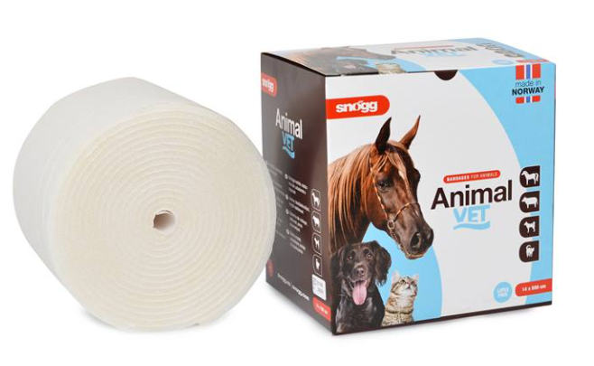 effektivt bandage som fäster i sig själv för bandageering sårvårt kompressor av sår på häst från snögg animal vet