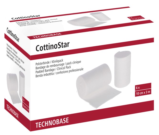 Technobase_Bomull_Rullad_CottinoStar Bandagering för hästens ben och hovar hållbar men rivbar för sårvård eller hovböld