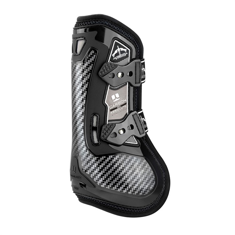 exklusiva senskydd benskydd till häst från veredus carbon gel absolute front med kolfiber för extra skydd påverkas inte av olika temperaturer hög kvalité snabbknäppe bra pris