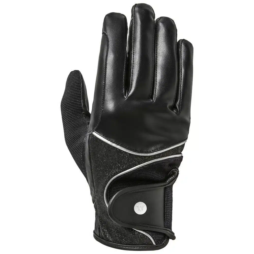populär varmt ridhandske fodrad smidig med glitterdetaljer från mountain horse diamond rider glove smidiga bra pris för ridning ryttare ridkläder