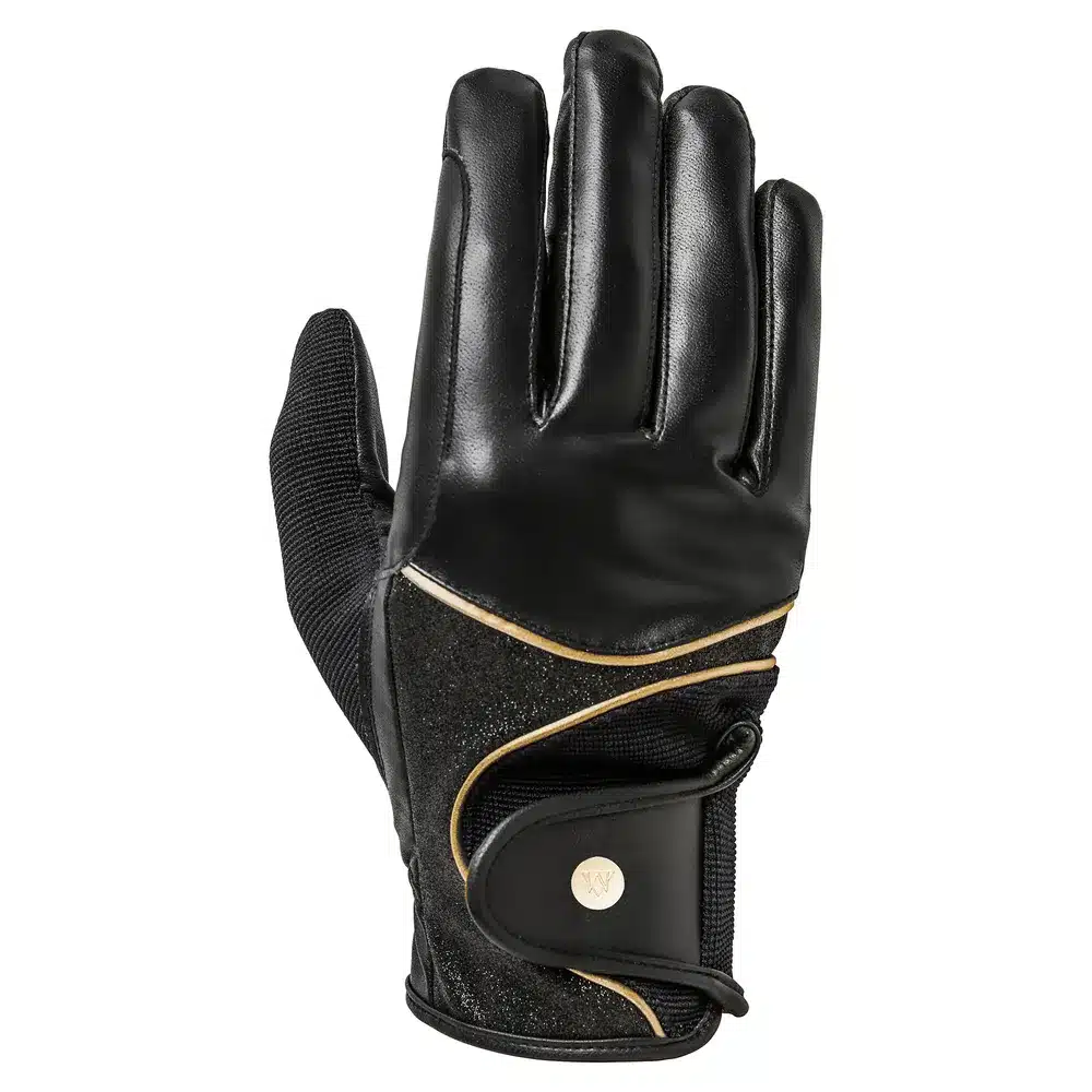 populär varmt fodrad ridhandske smidig med glitterdetaljer från mountain horse diamond rider glove smidiga bra pris för ridning ryttare ridkläder
