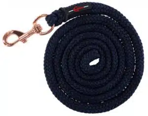 fint exklusivt grimskaft med pistolhake i rosé från covalliero till häst flätad bomull classy bra pris hästutrustning matchande grimma