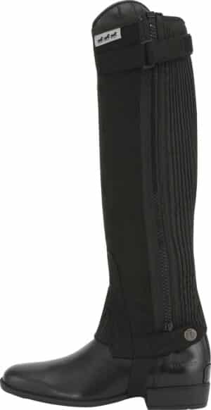 billiga prisvärda shortchaps leggings för ridning ryttare i mocka från horse guard equipage förhindrar knip av stigläder och ger bra grepp svart