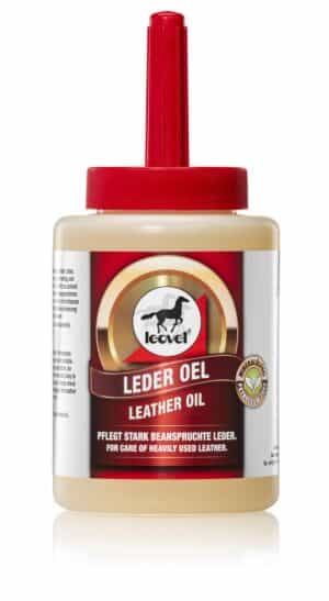 läderolja för vård av läder produkter till häst utrustning från leovet läderolja med pensel gör lädret mjukt tränger in snabbt bra pris lädervård REA KAMPANJ
