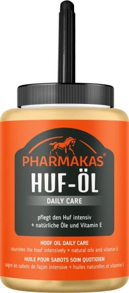 effektiv hovolja till häst från pharmakas daily care med pensel ger elastiska hovar för dagligt bruk bra pris hovvård REA KAMPANJ