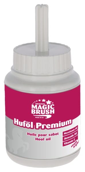 effektiv hovolja till häst bibehåller naturlig glans ger vård skyddar mot yttre påverkningar från magic brush premium bra pris hovvård REA KAMPANJ