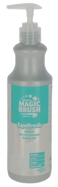 effektivt kylande liniment till häst människa från magic brush equifresh med arnica, mentol, gingko & kamomill för muskler leder senor efter ansträngning bra pris REA KAMPANJ