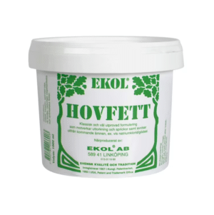 prisvärt välprövat grönt hovfett från ekol som skyddar hästen hovar mot uttorkning hovsprickor samt verkar avverkande mot smuts och gödsel KAMPANJ REA