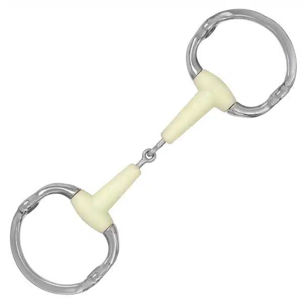 trevligt gagbett 2-delat med äppelsmak från globus sport softbit passar hästar med låg ansatt hals tunga hästar lätt hävstång bra pris