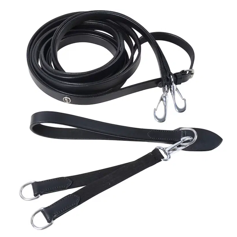 prisvärd gramantygel i läder med elastisk ände till häst hjälptygel från hansbo sport willab hjälper dig att få hästen att jobba i rätt form svart brun full fri frakt fraktfritt