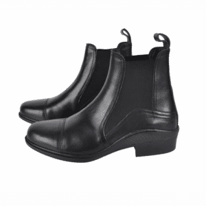 trevliga ridskor jodhpurs för ridning som är tillverkade i läder med sula som tål ammoniak från hansbo sport för ridning ryttare svart