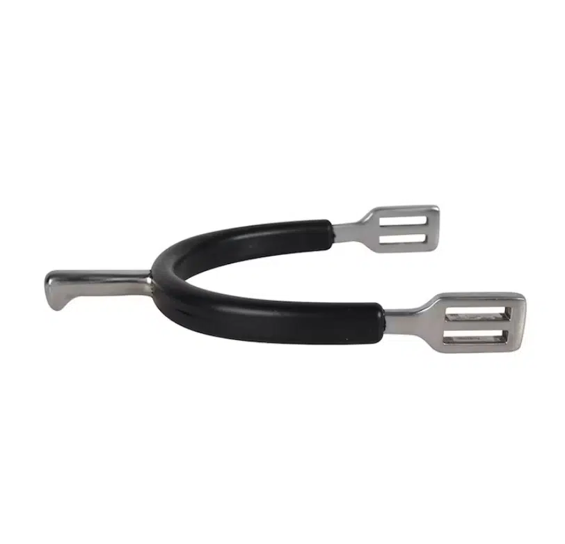 Dressyrsporrar sporrar för ridning gummiklädda 30mm från hansbo sport med remmar exklusiva till bra pris