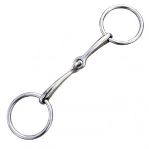 extra smalt tränsbett bridongbett 2-delat 10mm för ridning på kandar från hansbo sport med rörliga ringar loose rings bra pris hästutrustning