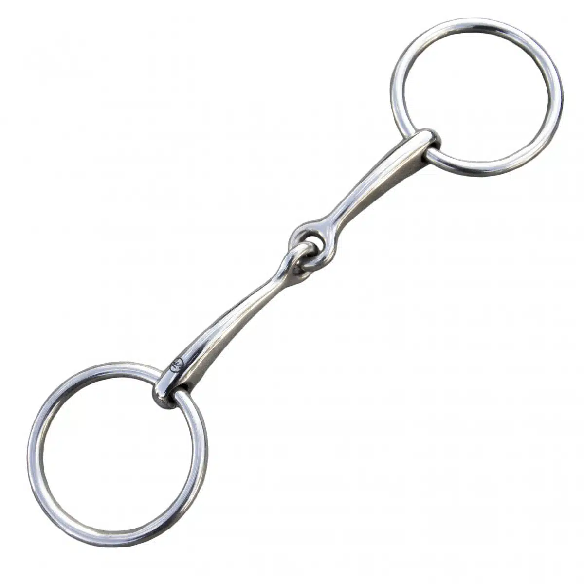 extra smalt tränsbett bridongbett 2-delat 10mm för ridning på kandar från hansbo sport med rörliga ringar loose rings bra pris hästutrustning