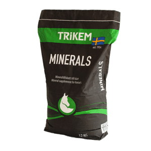 mineraler tillskott till häst bra pris vid stall bete komplettering av foderstat prisvärd mineral i storpack pellets från trikem för europeiska förhållanden svenska förhållanden