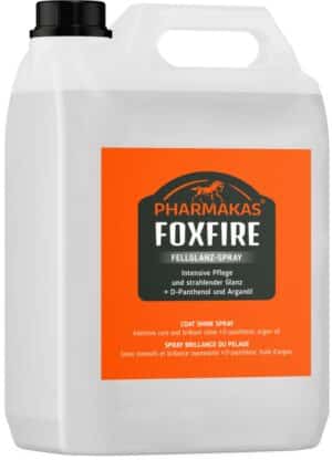 effektivt pälsglans till häst från pharmakas foxfire horse fitform reder enkelt ut man och svans och ger glans till pälsen bra pris pälsvård häst