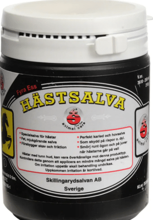 effektiv tjärsalva för hudvård sårvård hovvård flugskydd till häst från fyra ess hästsalva med tjära bakteriedödande REA KAMPANJ