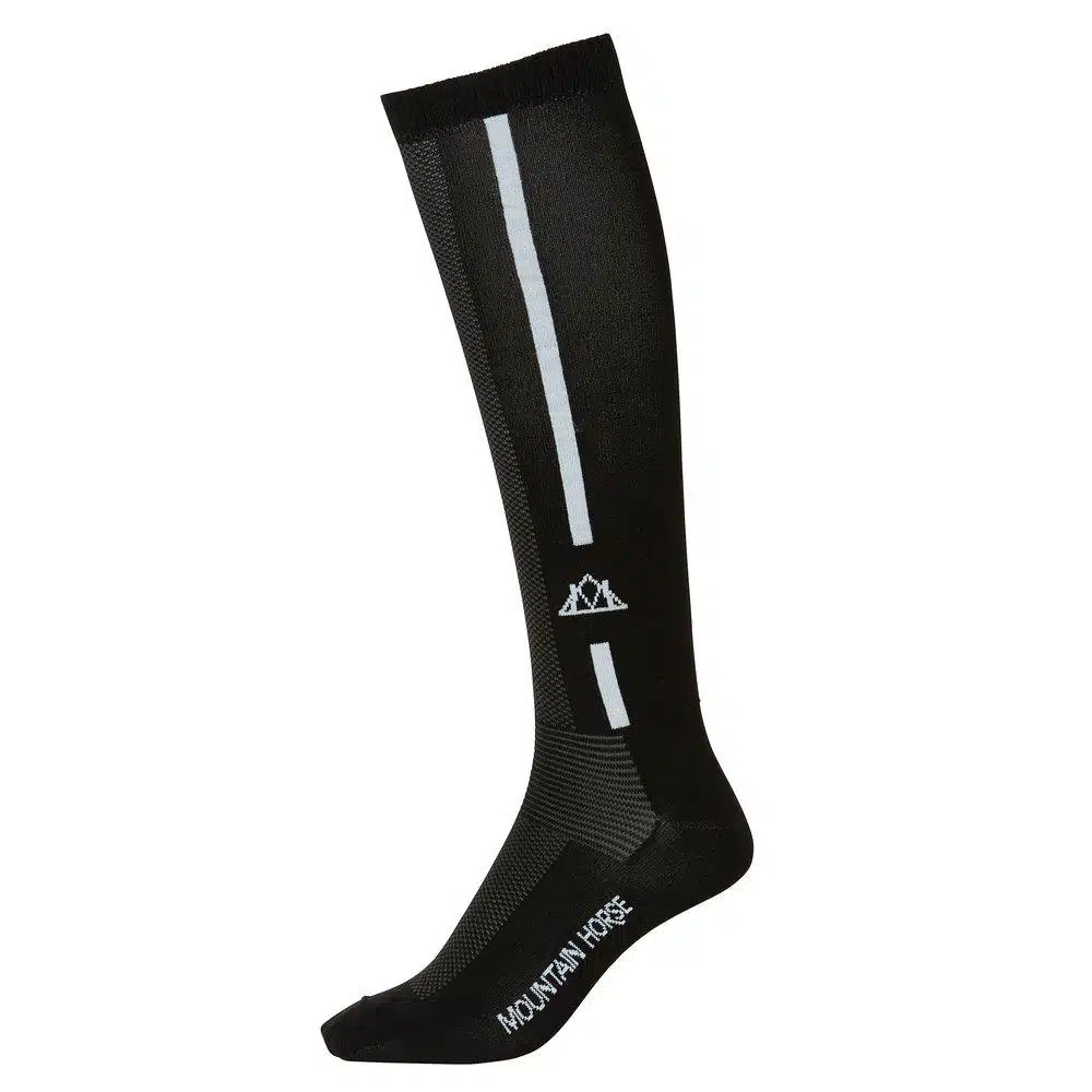 åtsittande ridstrumpor till ridning långa för användning under ridstövlar från mountain horse bra pris ridkläder summer sock long