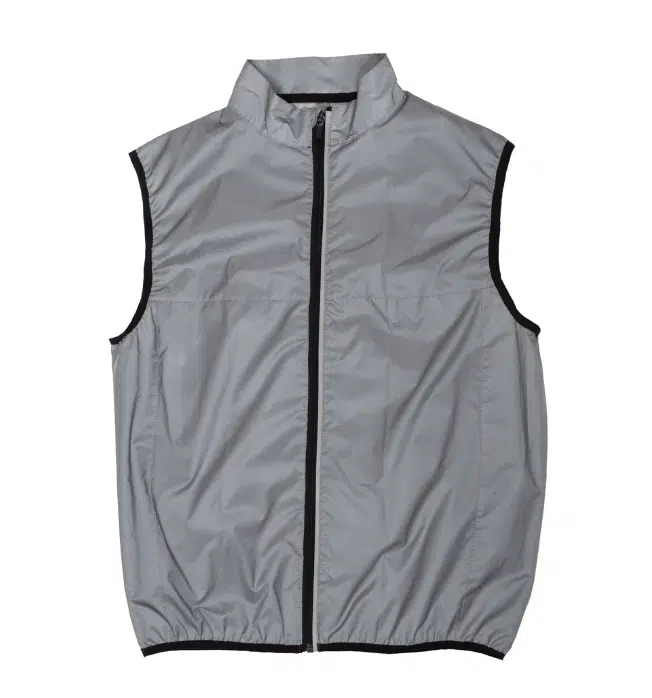 stilren reflexväst Helreflekterande silvergrå aspö från cai möja ger synlighet för trafik i mörker med dragkedja ridning promenad bra pris ridkläder