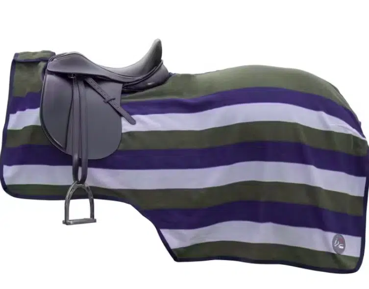 prisvärt skrittäcke till häst från hkm professional fleece håller hästen varm vid ridning bra pris hästtäcke hästutrustning