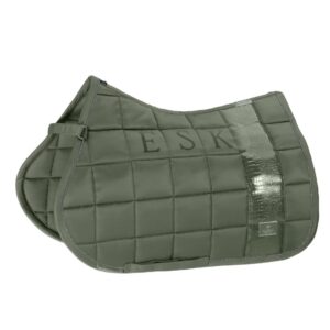 exklusivt hoppschabrak schabrak allroundschabrak till häst ridning från eskadron big square glossy croco satin glansigt stilrent croco bra passform bra pris hästutrustning