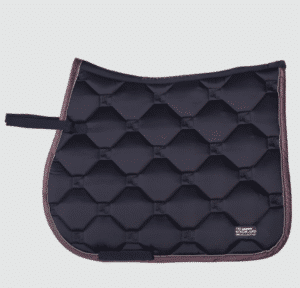 exklusivt hoppschabrak schabrak allroundschabrak till häst ridning från kingsland klblair satin glansigt stilrent glitter bra passform bra pris hästutrustning