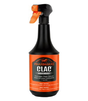 effektivt insektsspray från pharmakas clac insect spray protection bra pris stor effekt på flugor insekter till häst bra pris hästvård flugskydd REA KAMPANJ