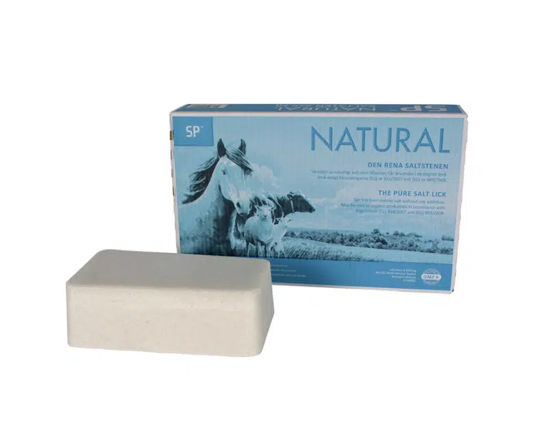 saltsten 2kg till häst kor får från equisalt sp natural saltbalans till 3-pack 2kg bra pris fodertillskott hage box stall bete storpack