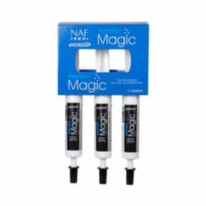 effektiva snabbverkande lugnande för häst fodertillskott instant magic oral spruta från naf bra pris vårdprodukter tävling träning transport klippning hovslagare rea kampanj