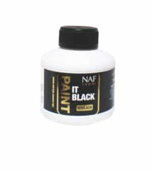 effektivt hovlack från naf till häst paint it black 250ml för tävling uppvisning för att ge svarta hovar med borste bra pris hästvård hovvård rea kampanj