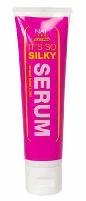 effektiv utredningsgel till människa häst man och svans från naf its it's so silky serum gel 100ml reder enkelt ut man och svans bra pris pälsvård häst rea kampanj