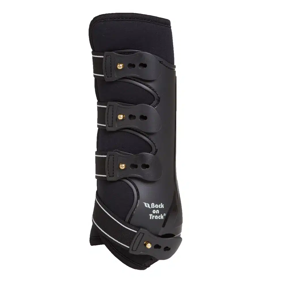 exklusiva heltäckande dressyrskydd royal work boot ffrånback on track med welltex benskydd bak ökar blodcirkulationen i hästens ben bra pris hästutrustning fri frakt fraktfritt