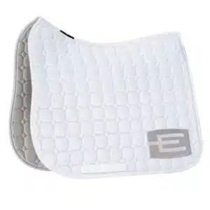 populärt exklusivt dressyrschabrak från equiline till ponny häst octagon med e-logga schabrak som sitter bra glider inte vit Glittersilver fri frakt fraktfritt