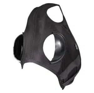 elastisk tävlingshuva huva till travhäst med skygglappar för begränsad sikt under träning tävling bakrädda hästar stänkskydd i hästen ansikte från finn tack pro bra pris travutrustning fri frakt fraktfritt