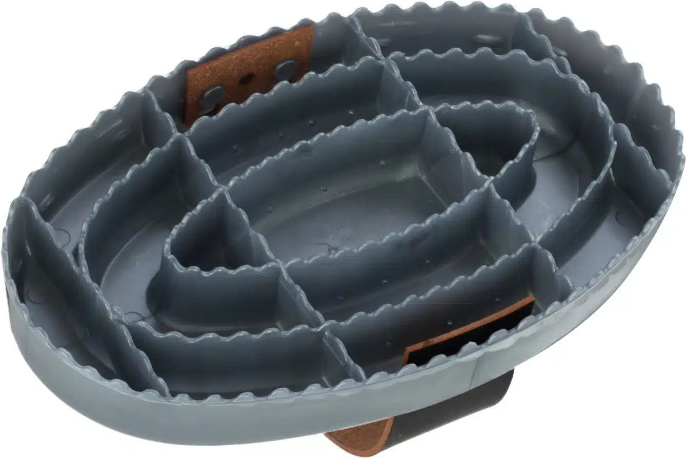prisvärd enkel ryktskrapa i plast från haas med rem för handled bättre grepp tar bort stöv från ryktborsten vid borstning av häst curry comb der gute bra pris pälsvård häst