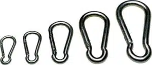 reservdel till häst ryttare kusk stall billig trevligt karbinhake i flera storlekar för att hänga upp laga trasig utrustning bra pris reservdelar