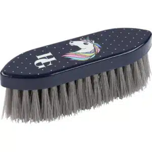 trevlig billig prisvärd enkel söt dandyborste för barn kids junior med enhörningstryck unicorn från horse guard dany brush HG bra pris pälsvård häst