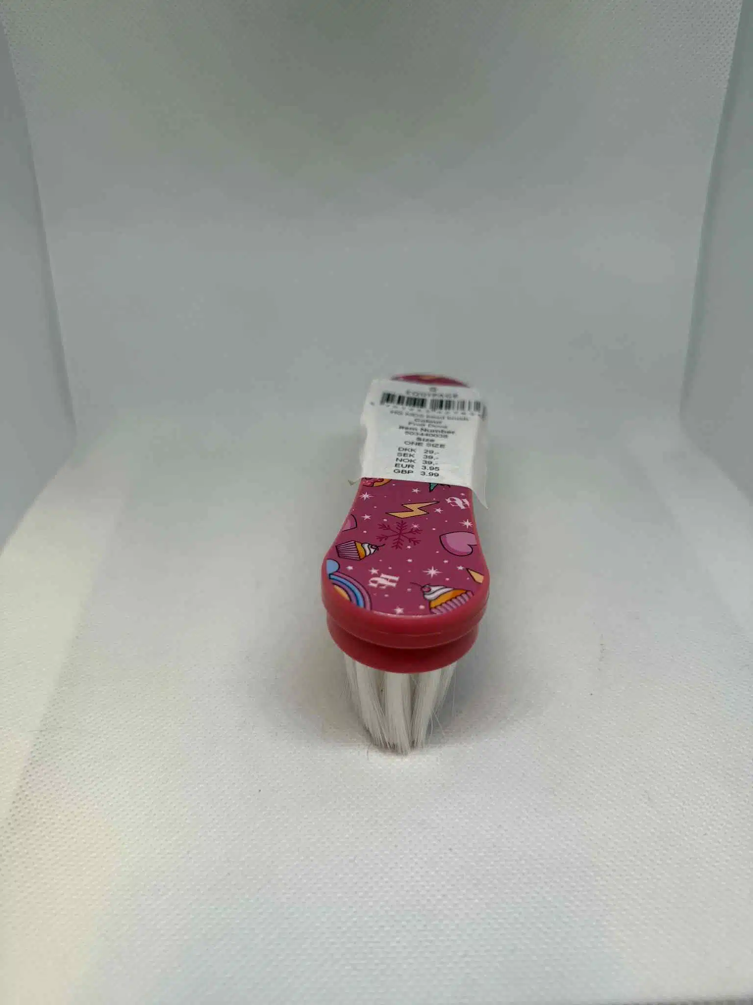 trevlig billig prisvärd enkel söt pannborste för barn kids junior med enhörningstryck unicorn från horse guard face brush HG bra pris pälsvård häst