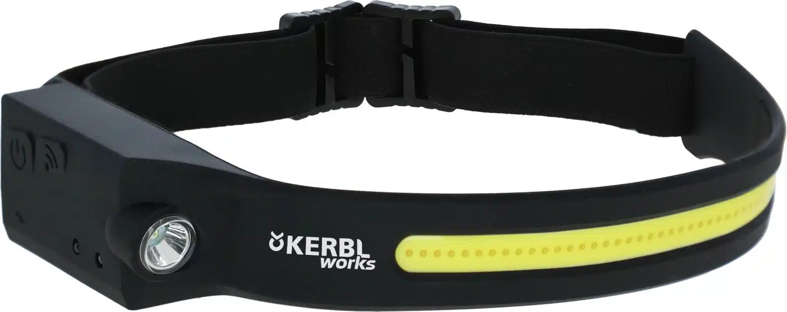 effektiv enkel lätt prisvärd pannlampa för ridning led headfire 280 sensor från kerbl works bra pris säkerhet synlighet i ridning ryttare i mörker ridkläder säkerhet