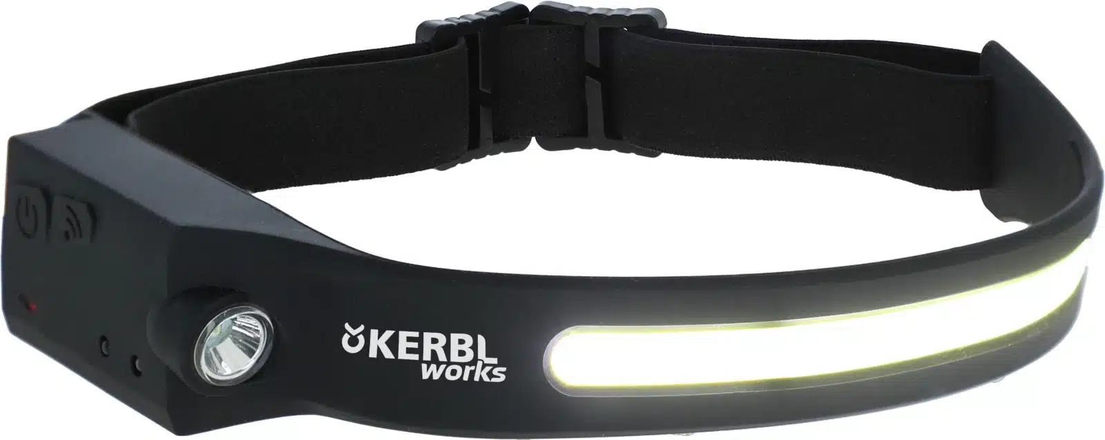 effektiv enkel lätt prisvärd pannlampa för ridning led headfire 280 sensor från kerbl works bra pris säkerhet synlighet i ridning ryttare i mörker ridkläder säkerhet