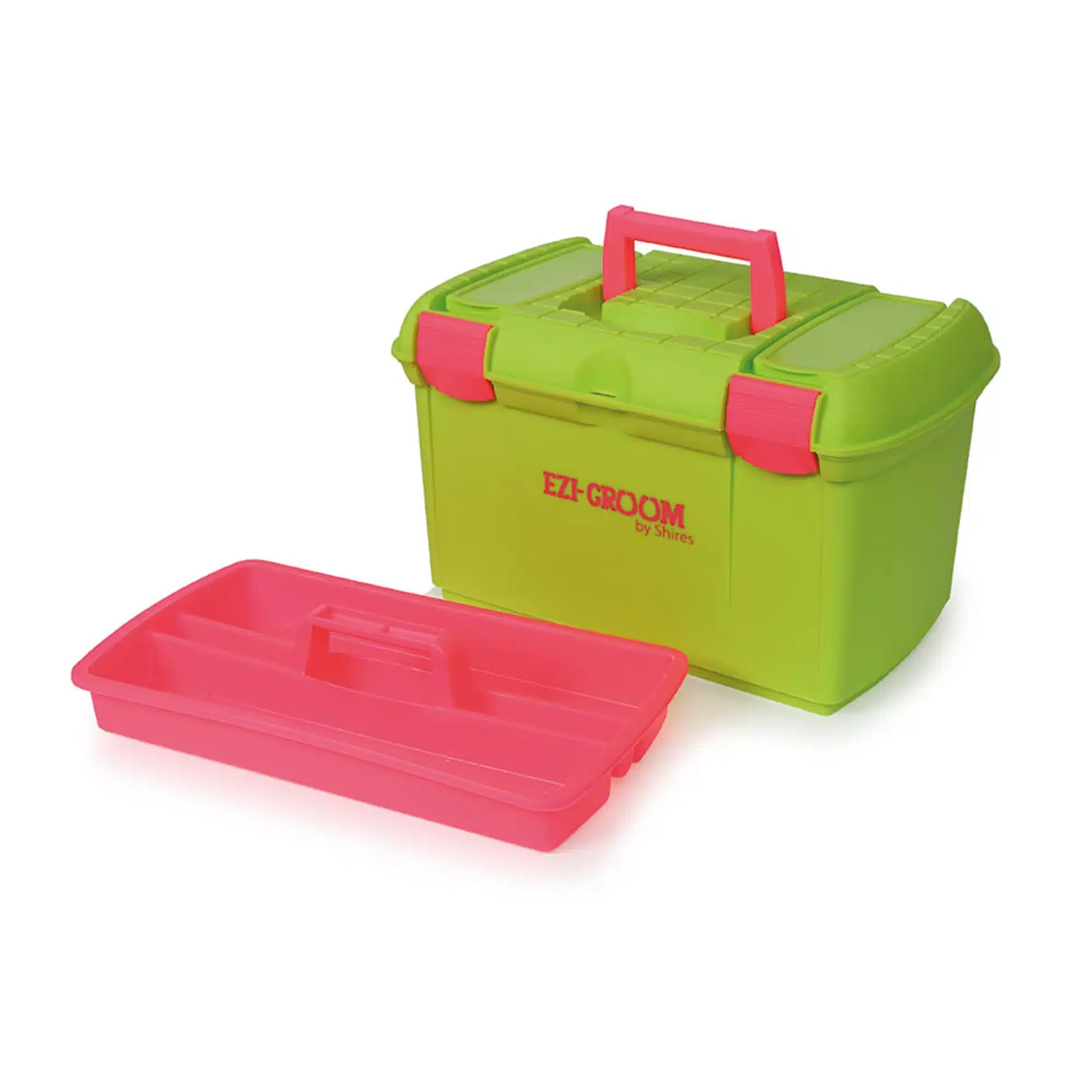 smidig stor enkel prisvärd ryktlåda rymlig för alla vårdprodukter pälsvård borste till häst ponny från shires ezi-groom two tone tack box bra pris hästutrustning